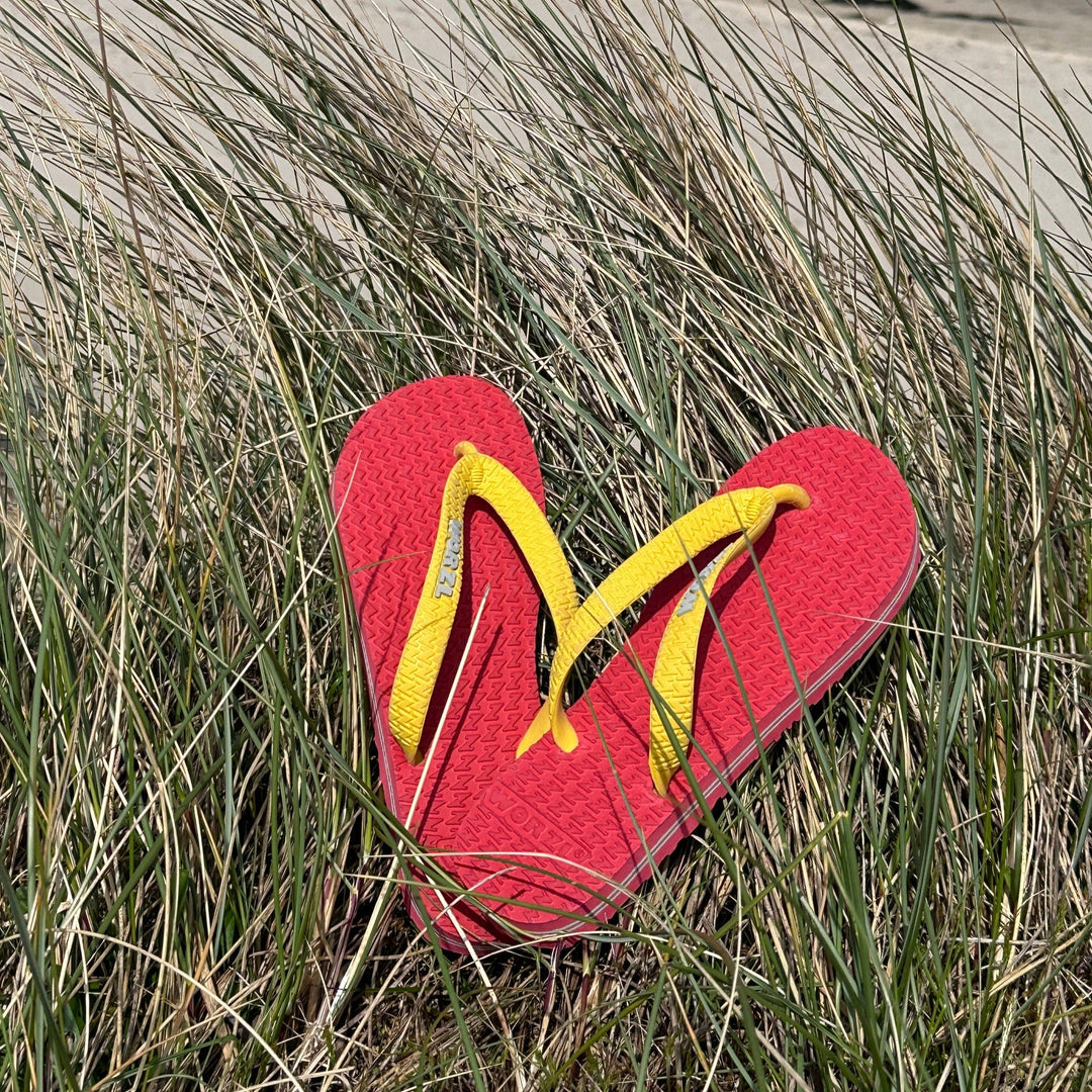 Womens non plastic, biodegradable, rubber flip flops made in the UK. - 19