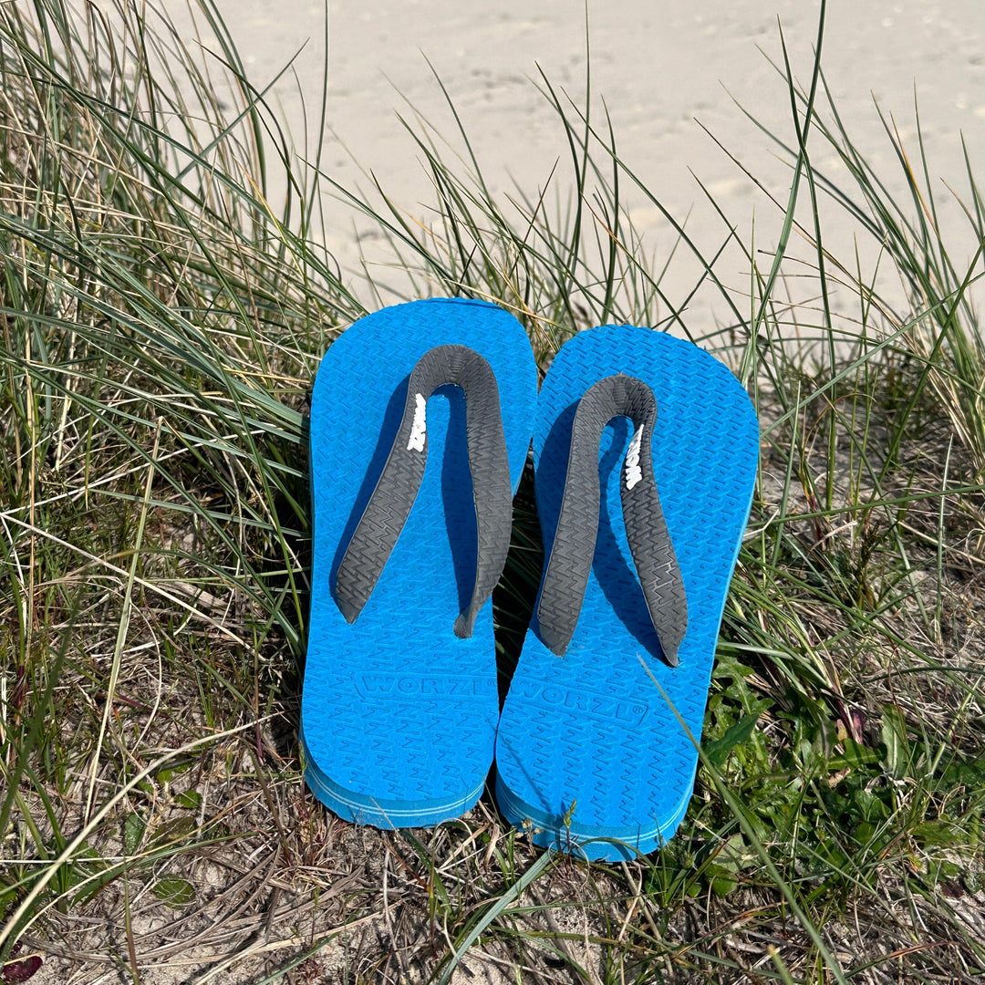 Womens non plastic, biodegradable, rubber flip flops made in the UK. - 10