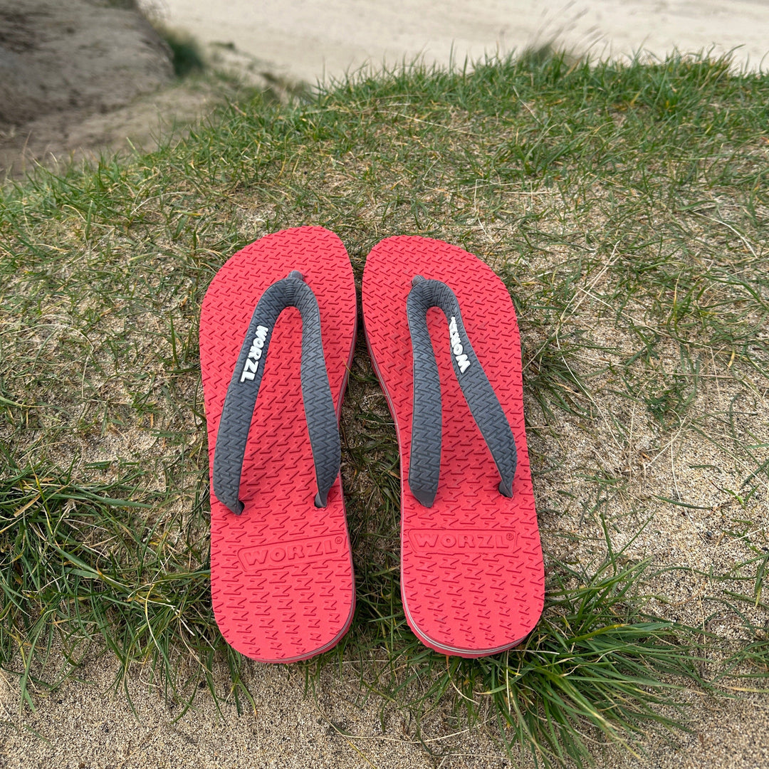 Kids non plastic, biodegradable, rubber flip flops made in the UK. - 0